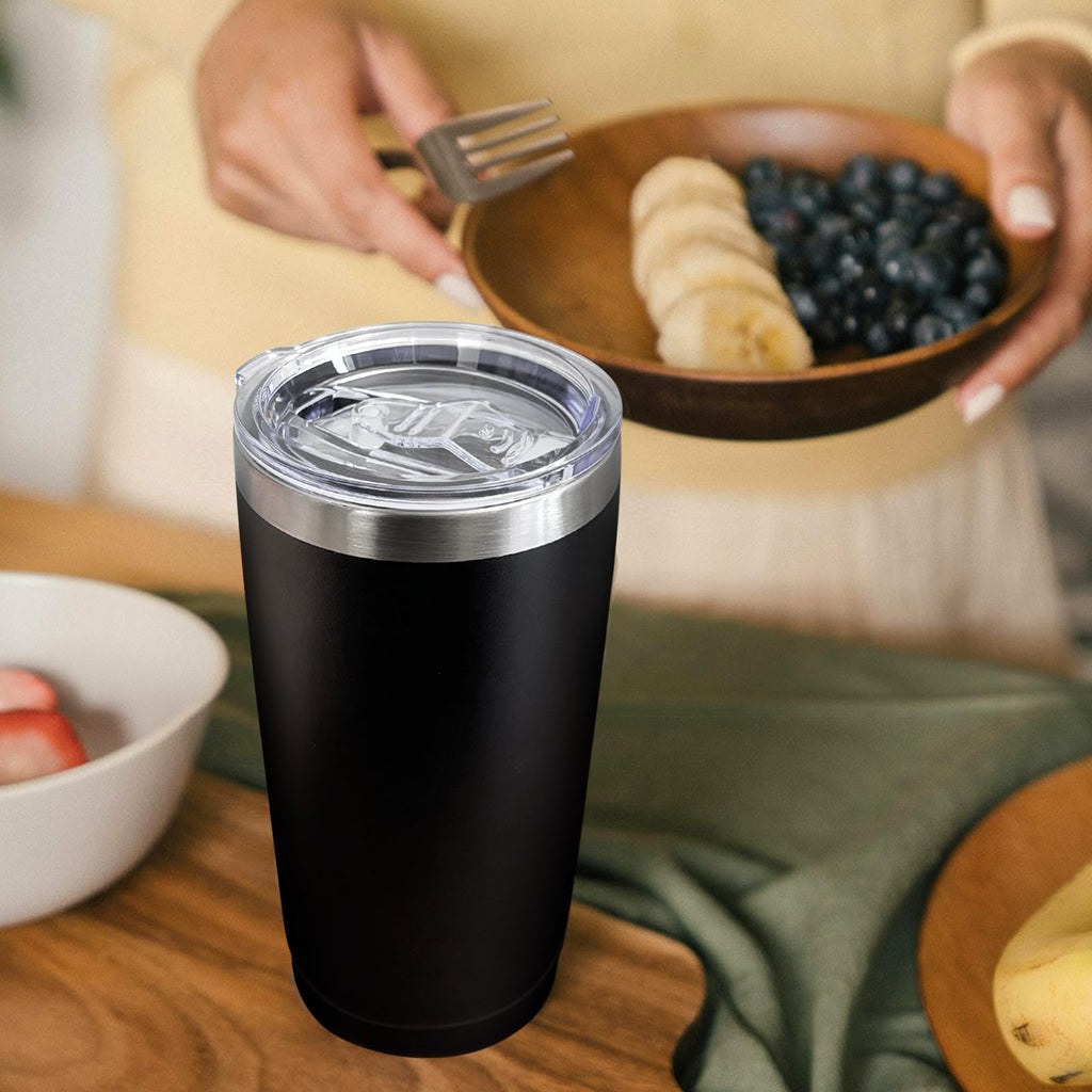 16 Pack Stainless Steel Insulated Tumbler 20oz Black E806