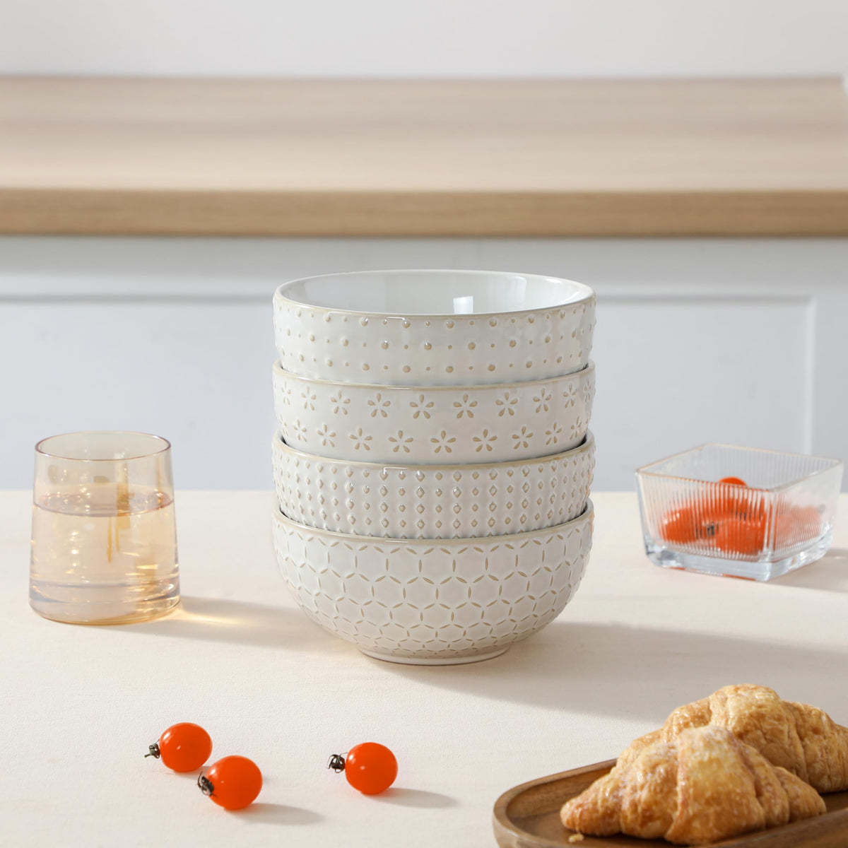 30 Ounce Ceramic Soup Bowls Set of 4 O875