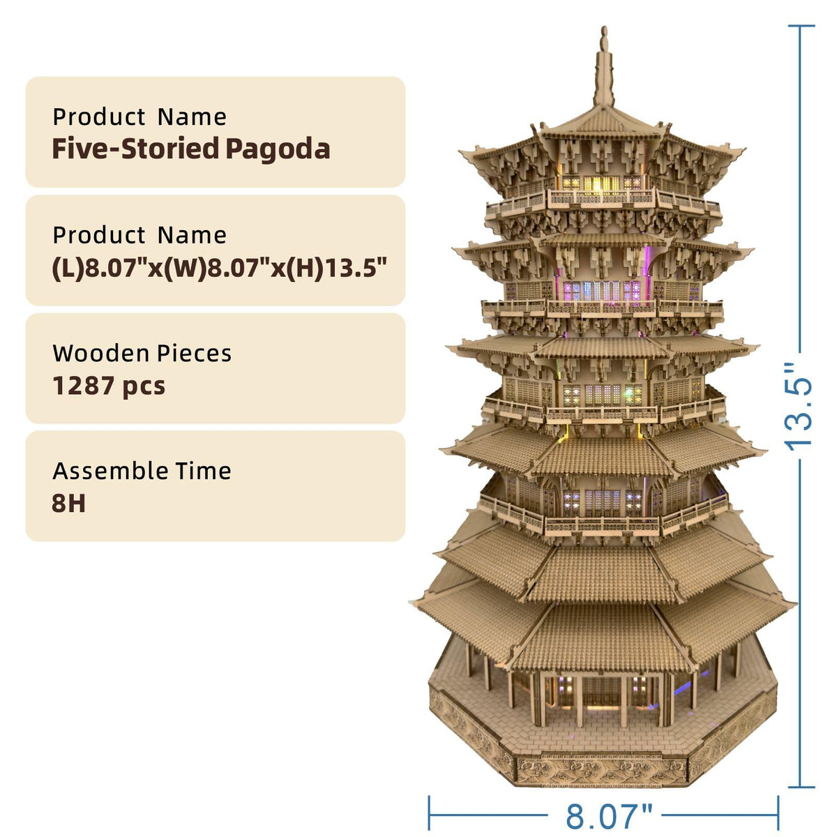 3D Wooden Puzzles 1287 Pieces M882