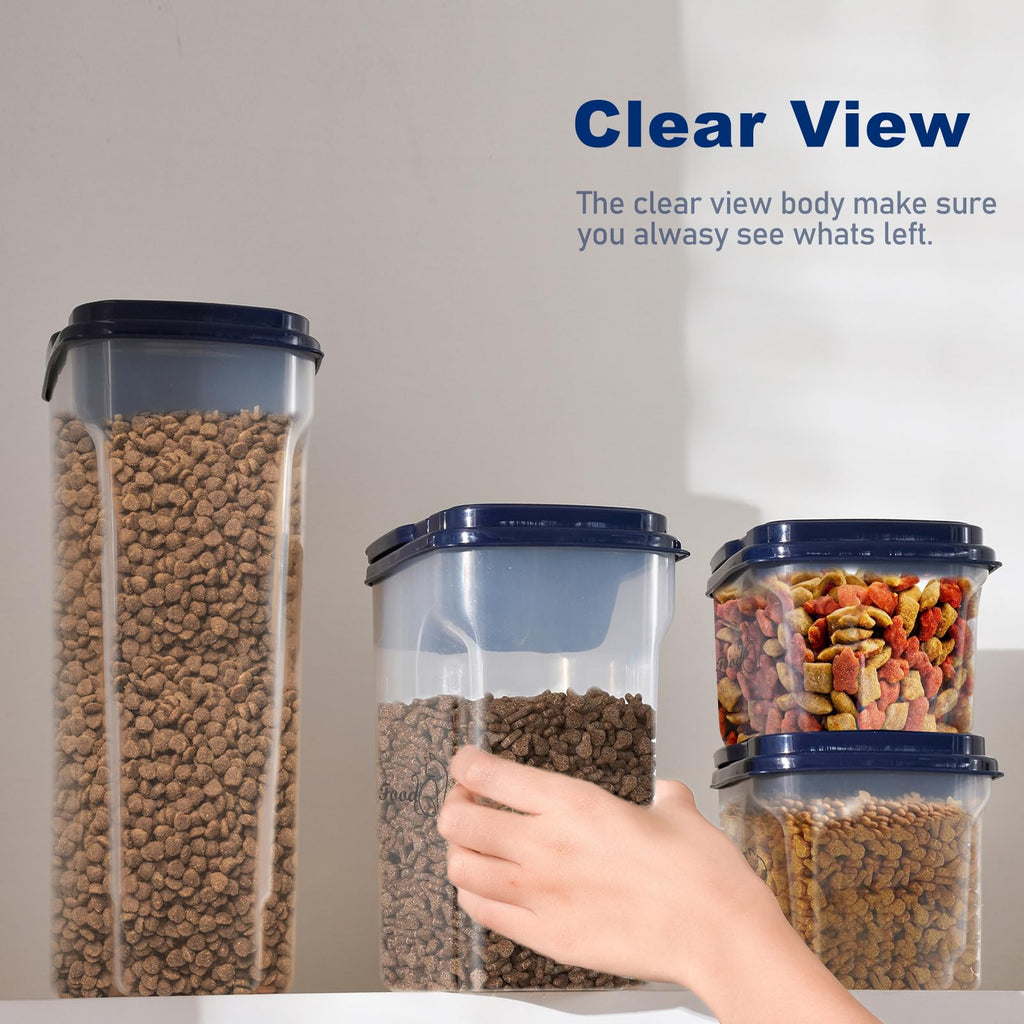 2 Pcs Airtight Pet Food Containers with Pour Spout O8694