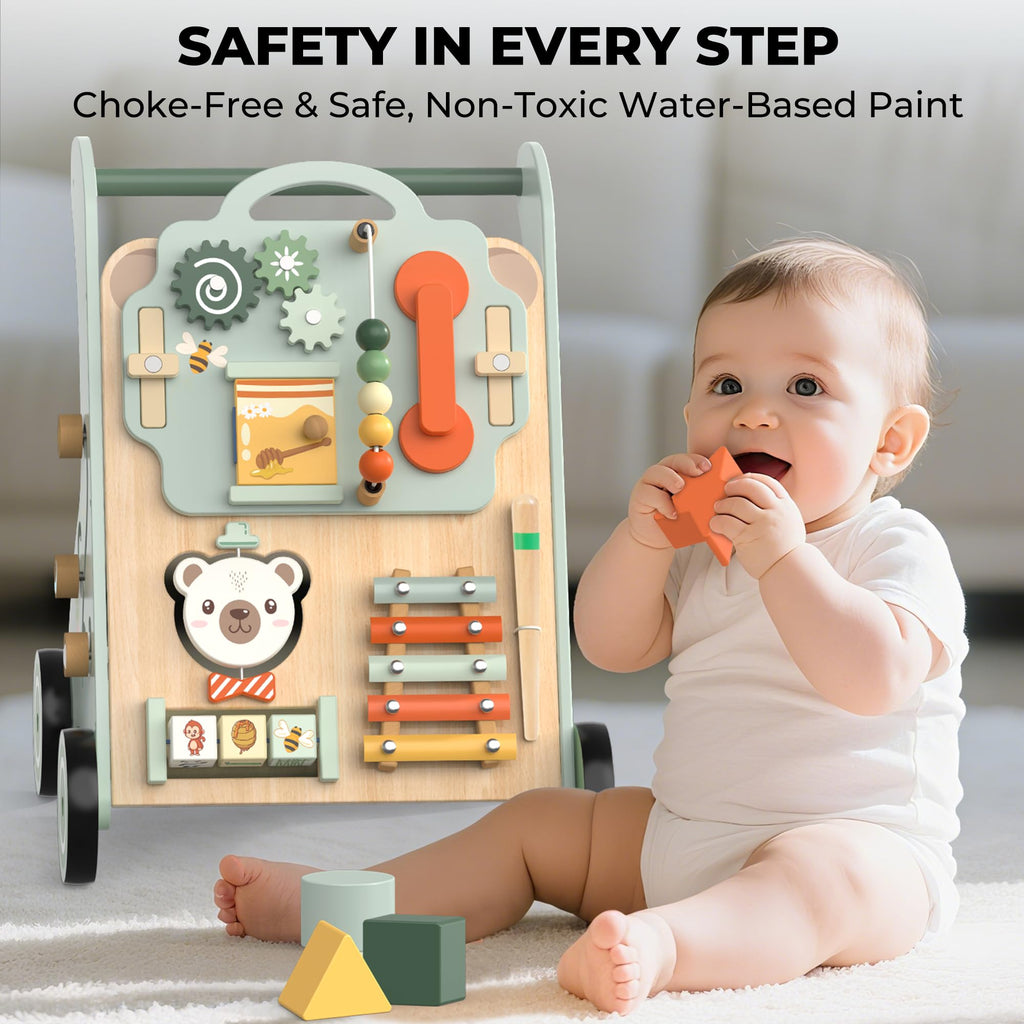 Wooden Sit-to-Stand Baby Walker W58327