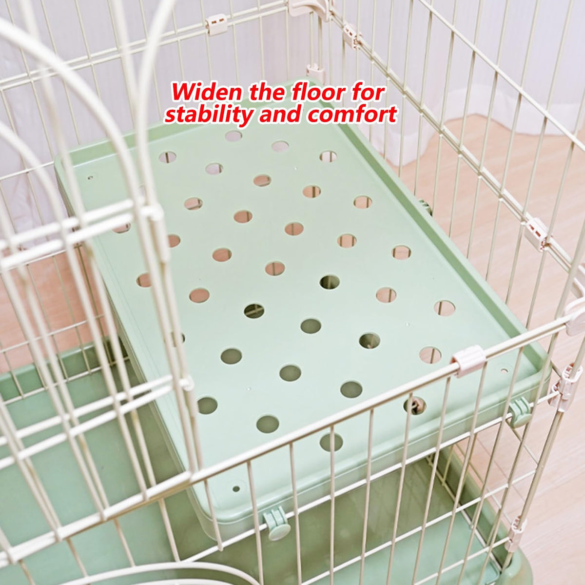 3/4-Tier Wire Cat Cage Playpen Kennel with Hammock M6917