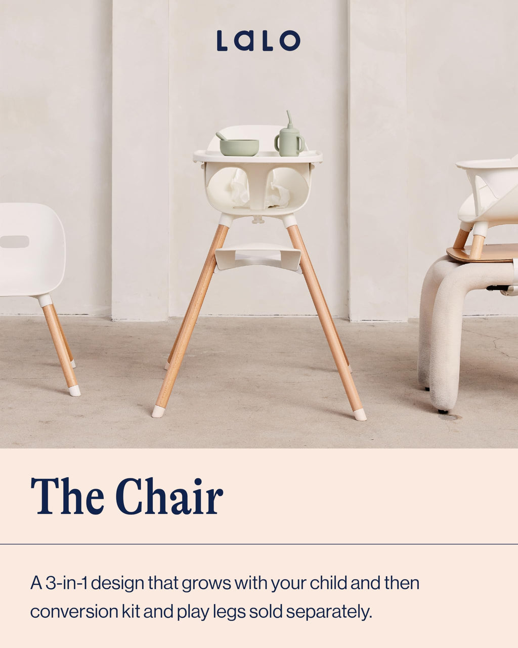 3-in-1 Convertible High Chair V514767