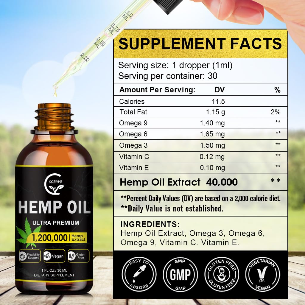 High Potency Hemp Oil 2-Pack F30951