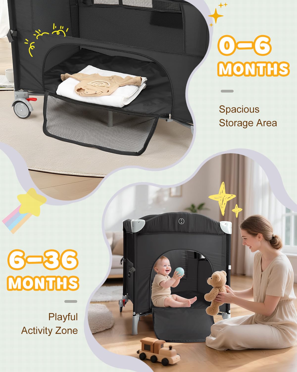 5 in 1 Bedside Bassinet G4449