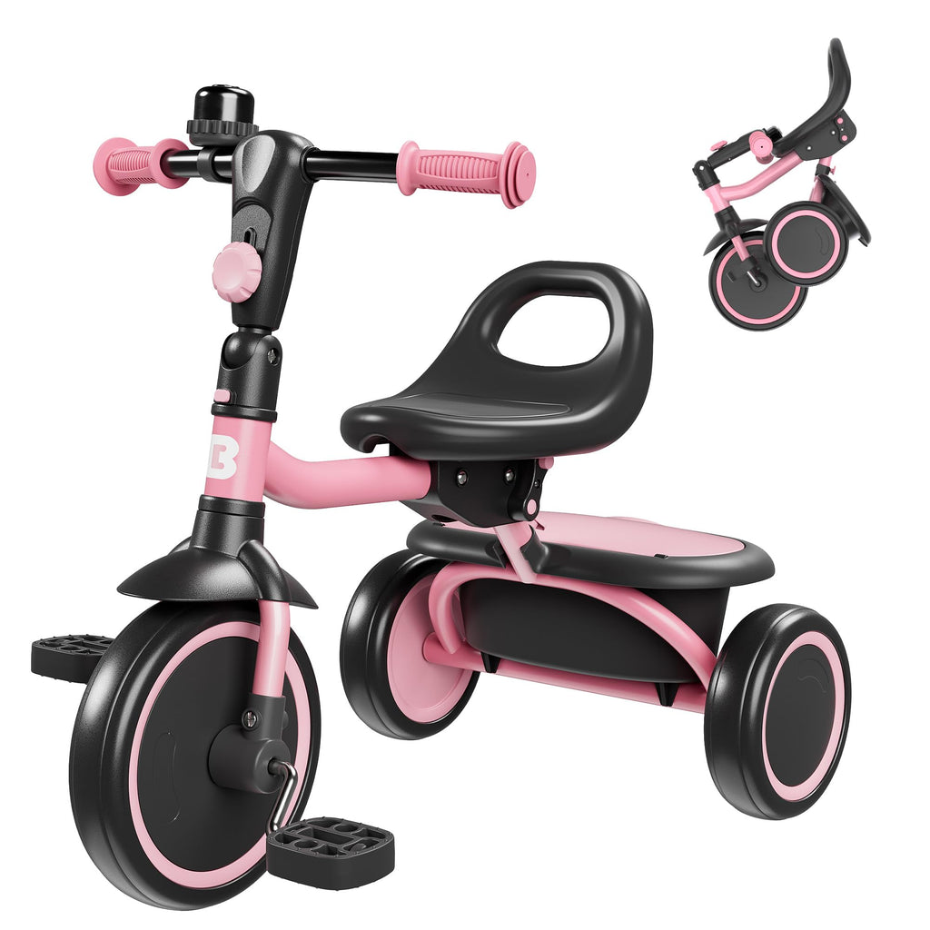 Pink Toddler Tricycle with Bell S30972