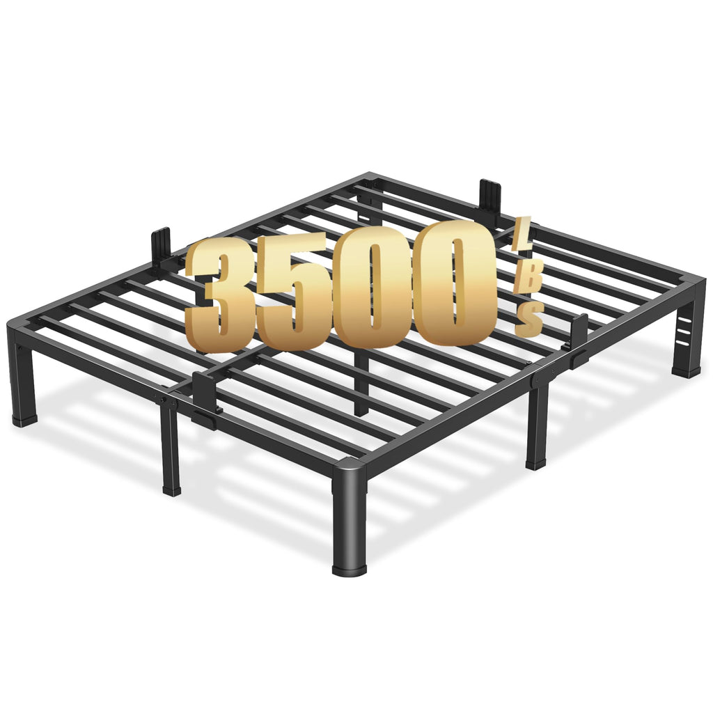 10 Inch Queen Metal Bed Frame with Headboard Z654