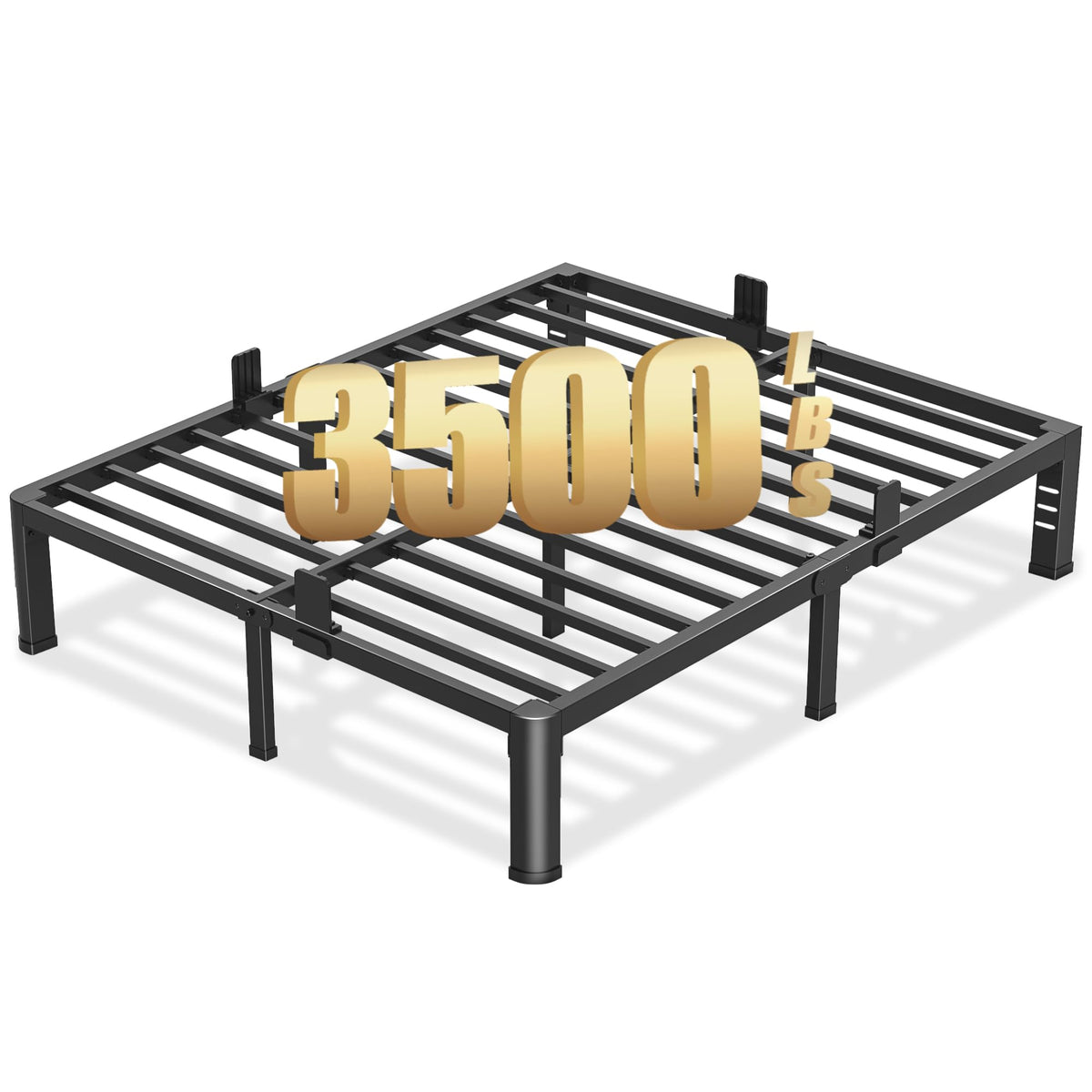 10 Inch Queen Metal Bed Frame with Headboard Z654