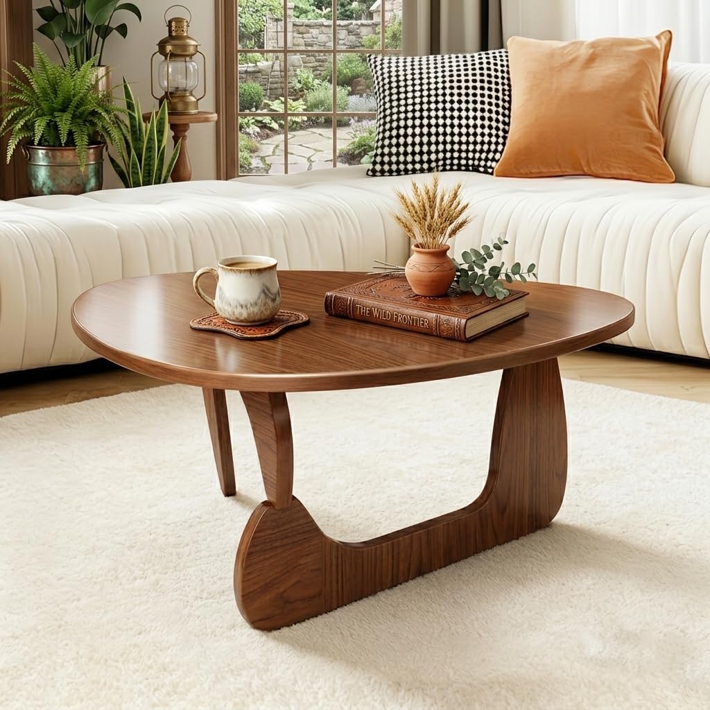 Solid Wood Triangle Coffee Table Y68633