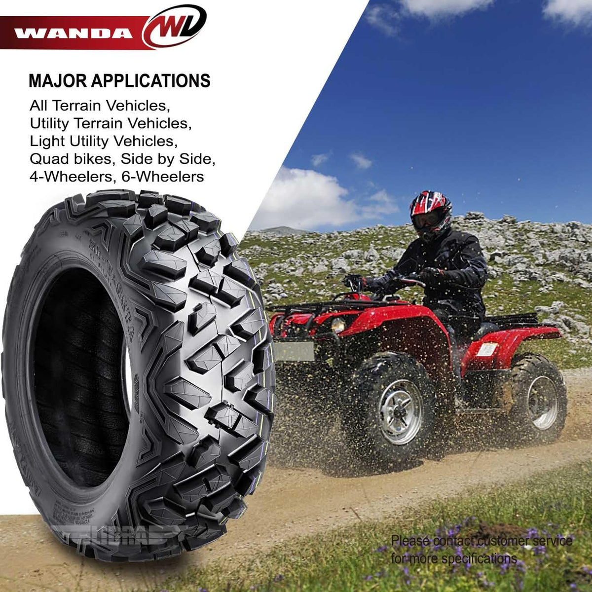 2 ATV Tires 19x7-8 L24129