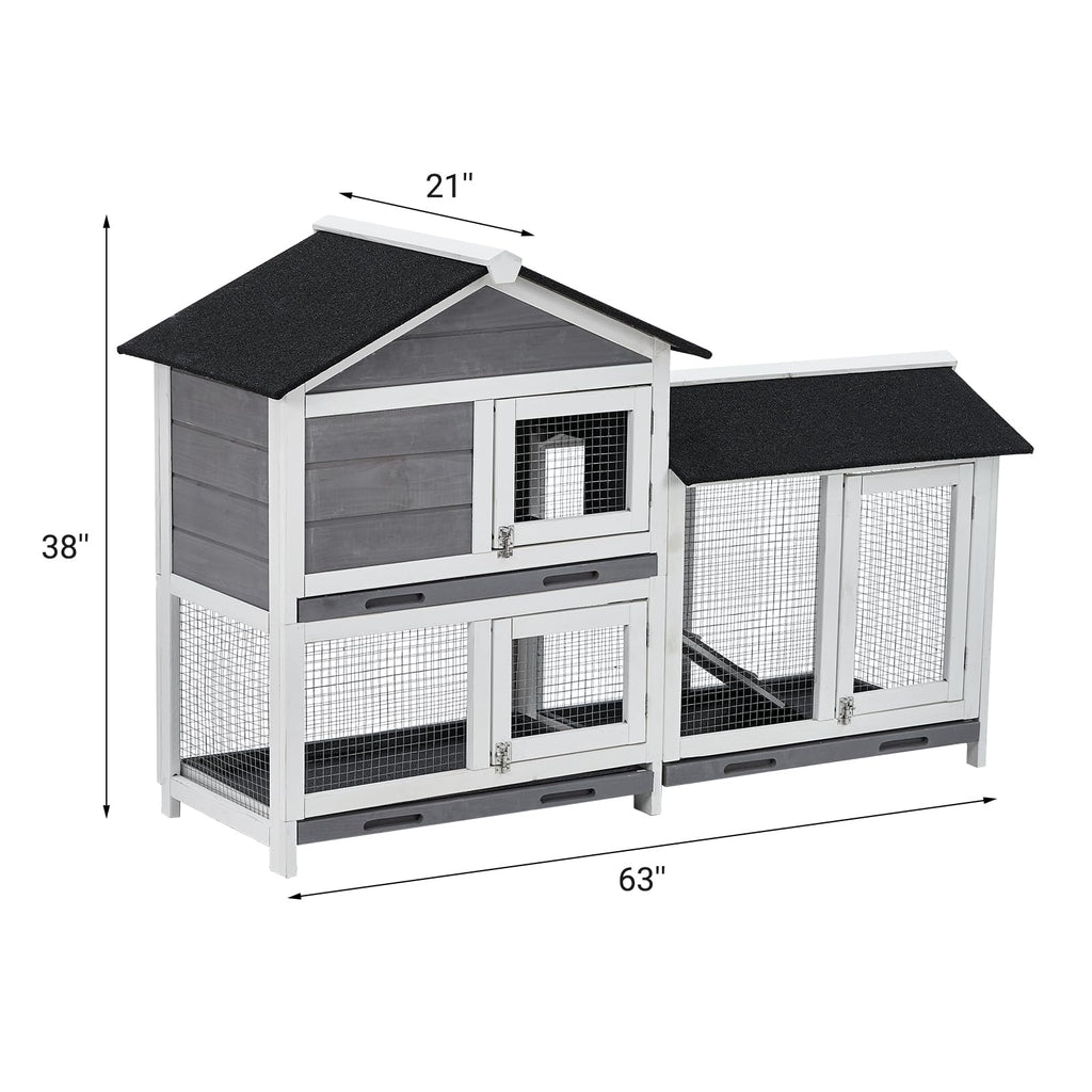 63'' 2-Tier Bunny Hutch F729