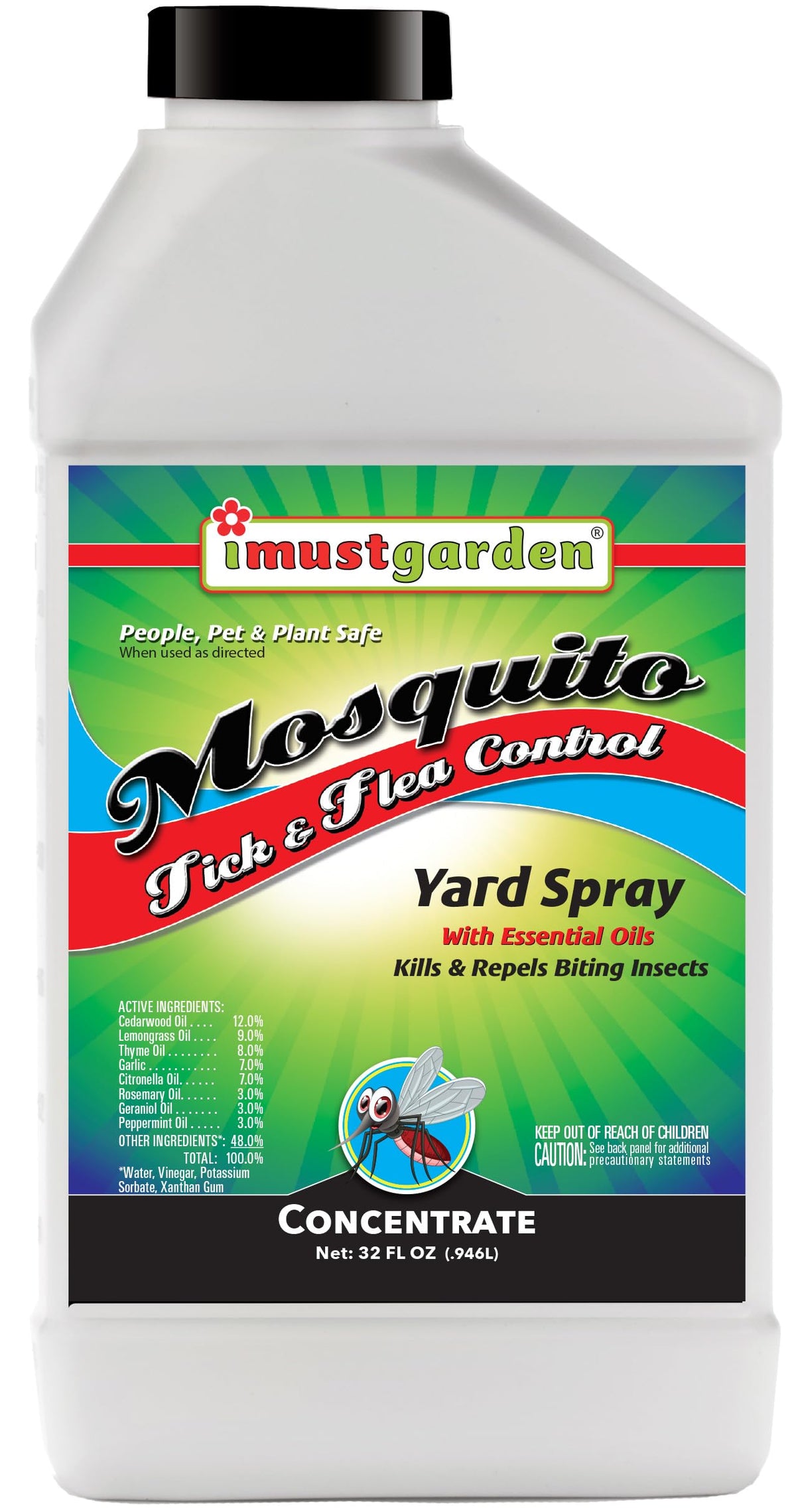 Yard Spray for Mosquitos/Ticks/Fleas 32oz W77511