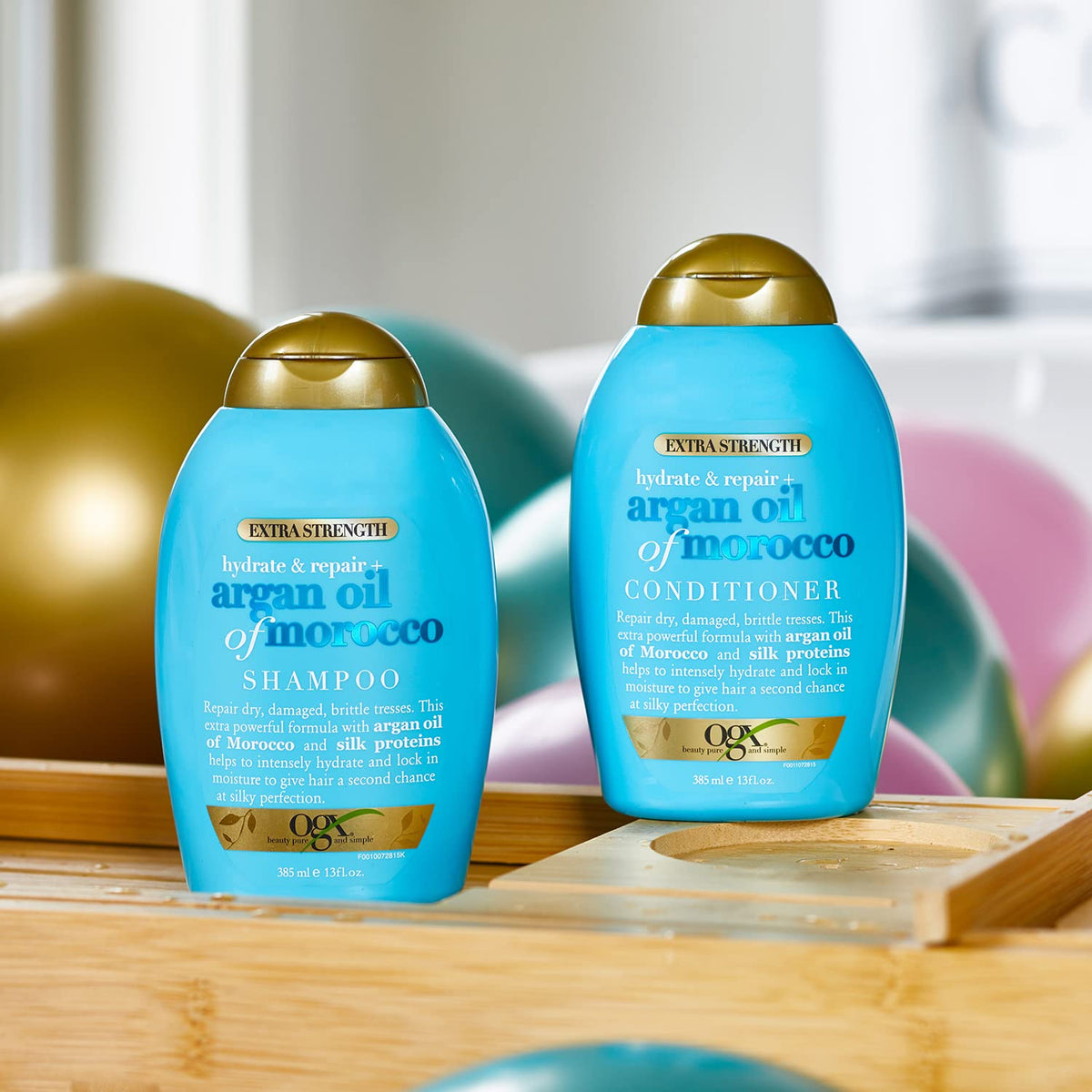 13 Fl Oz Argan Oil Shampoo & Conditioner B772