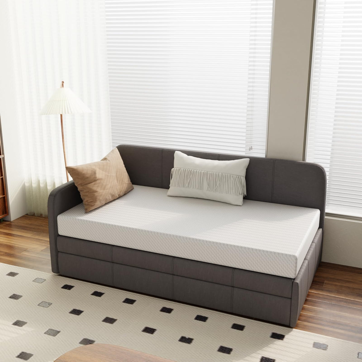 5 Inch Medium Firm Cooling Gel Memory Foam Twin Mattress C4760