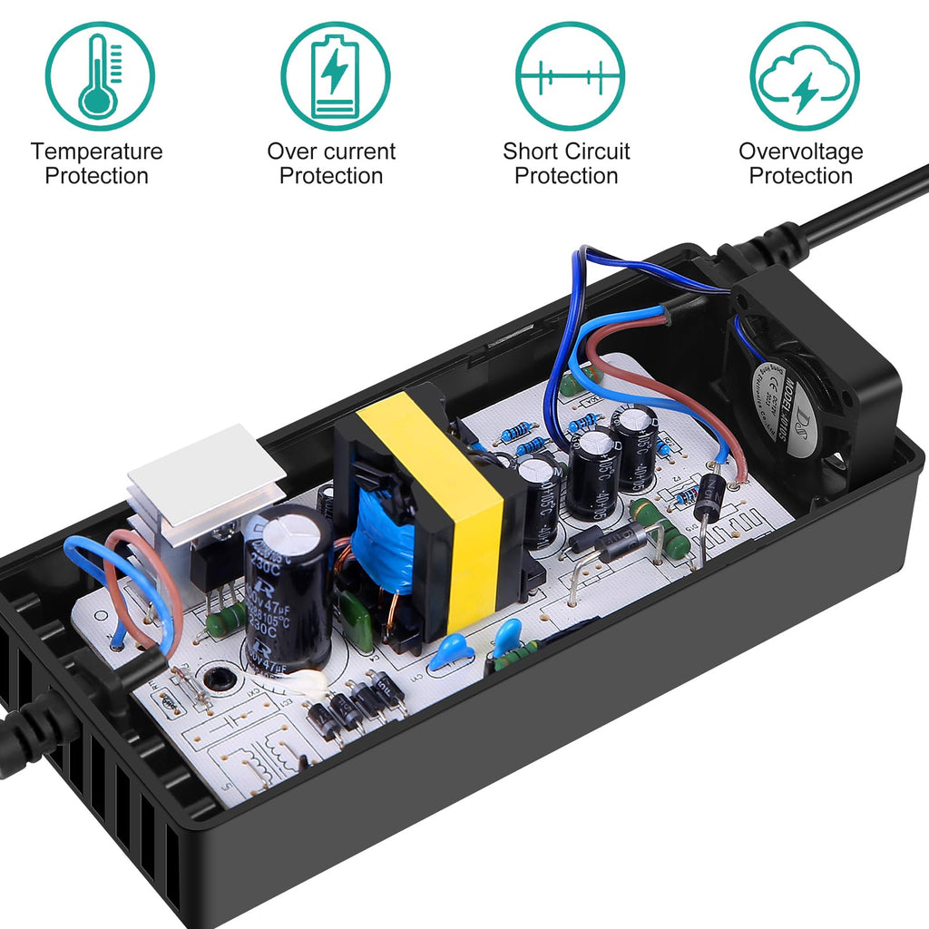 42V 2A Power Adapter with 3-Prong Inline Connector Q332643