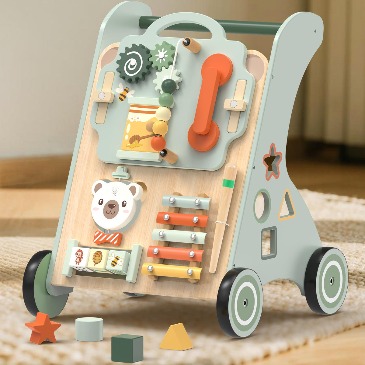 Wooden Sit-to-Stand Baby Walker W58327