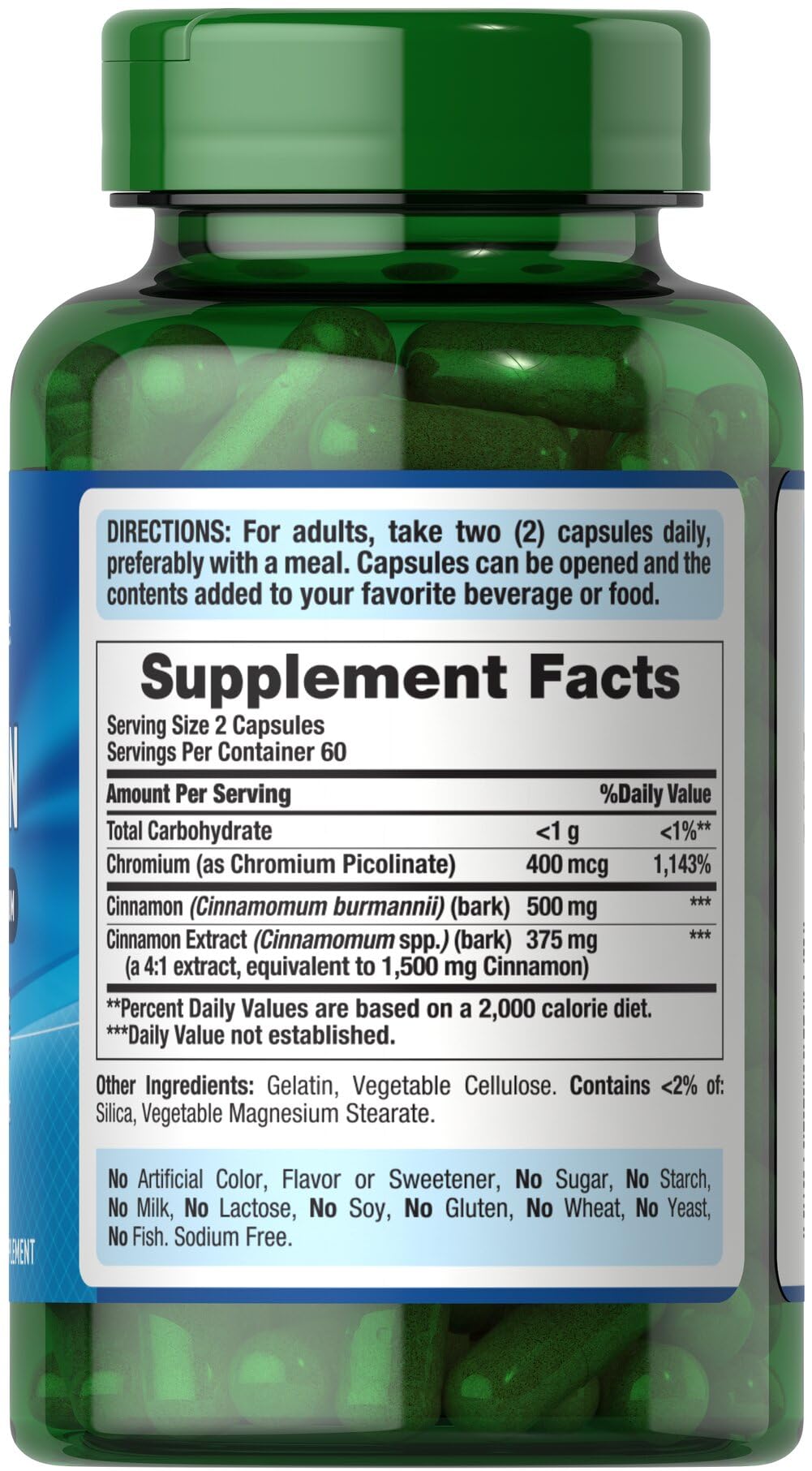 Cinnamon 875 mg 120 Capsules I6514