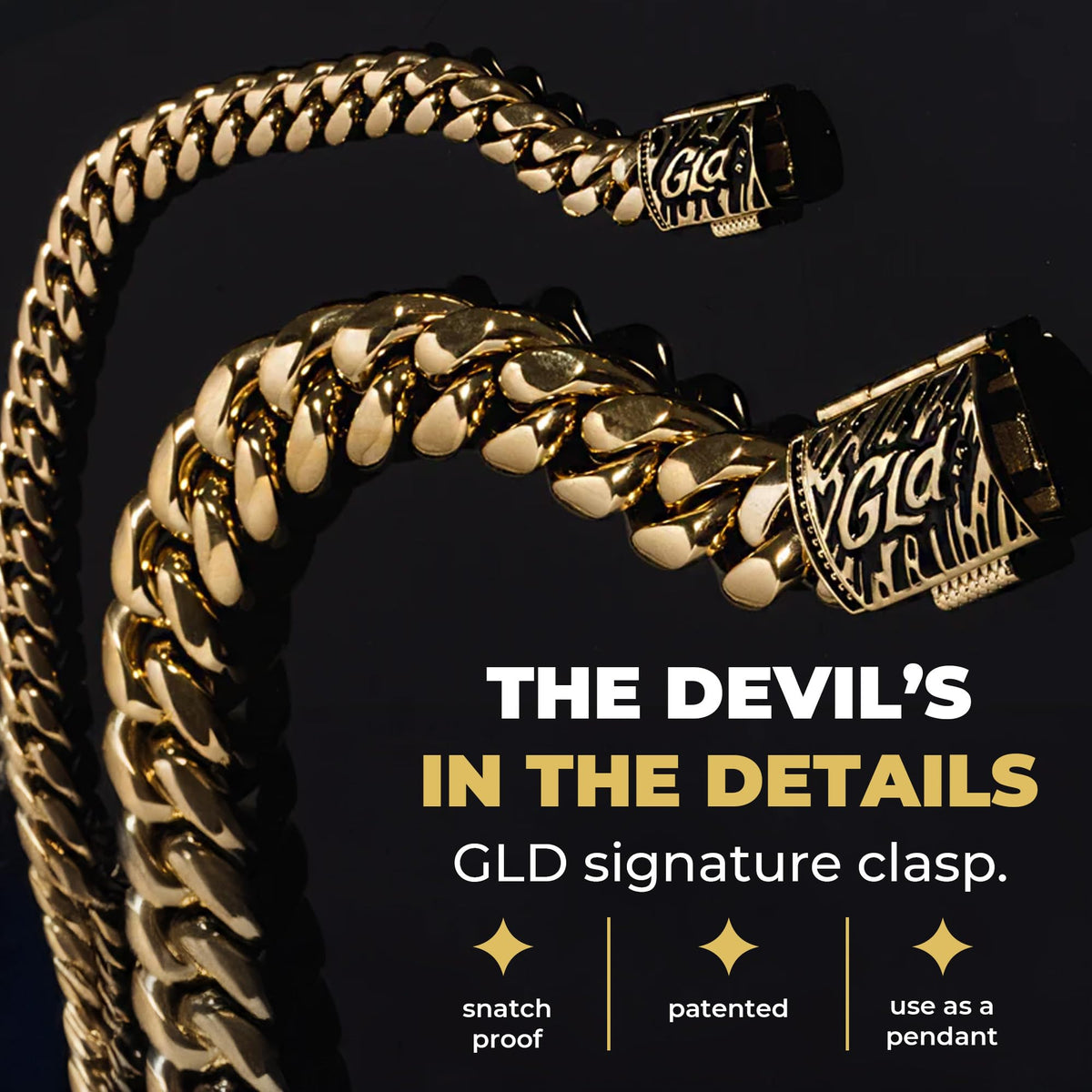 Gold-Plated Micro Cuban Link Chain D823402