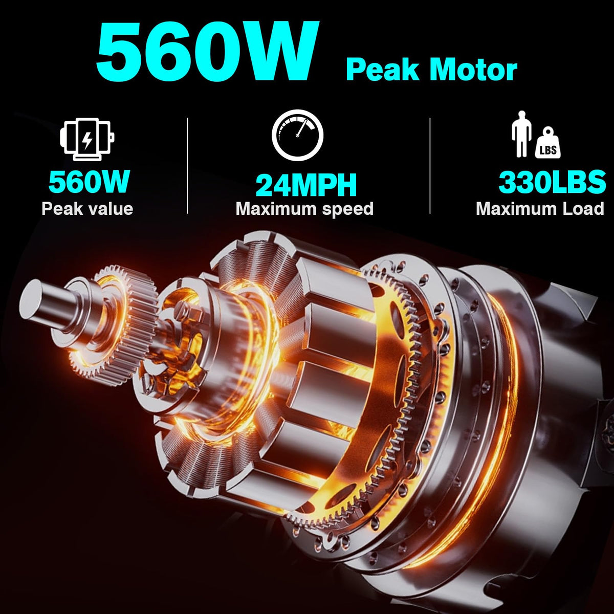 560W Motor 24MPH 32 Miles Range 48V 10Ah Battery 14" Foldable Electric Bike with Basket G122593