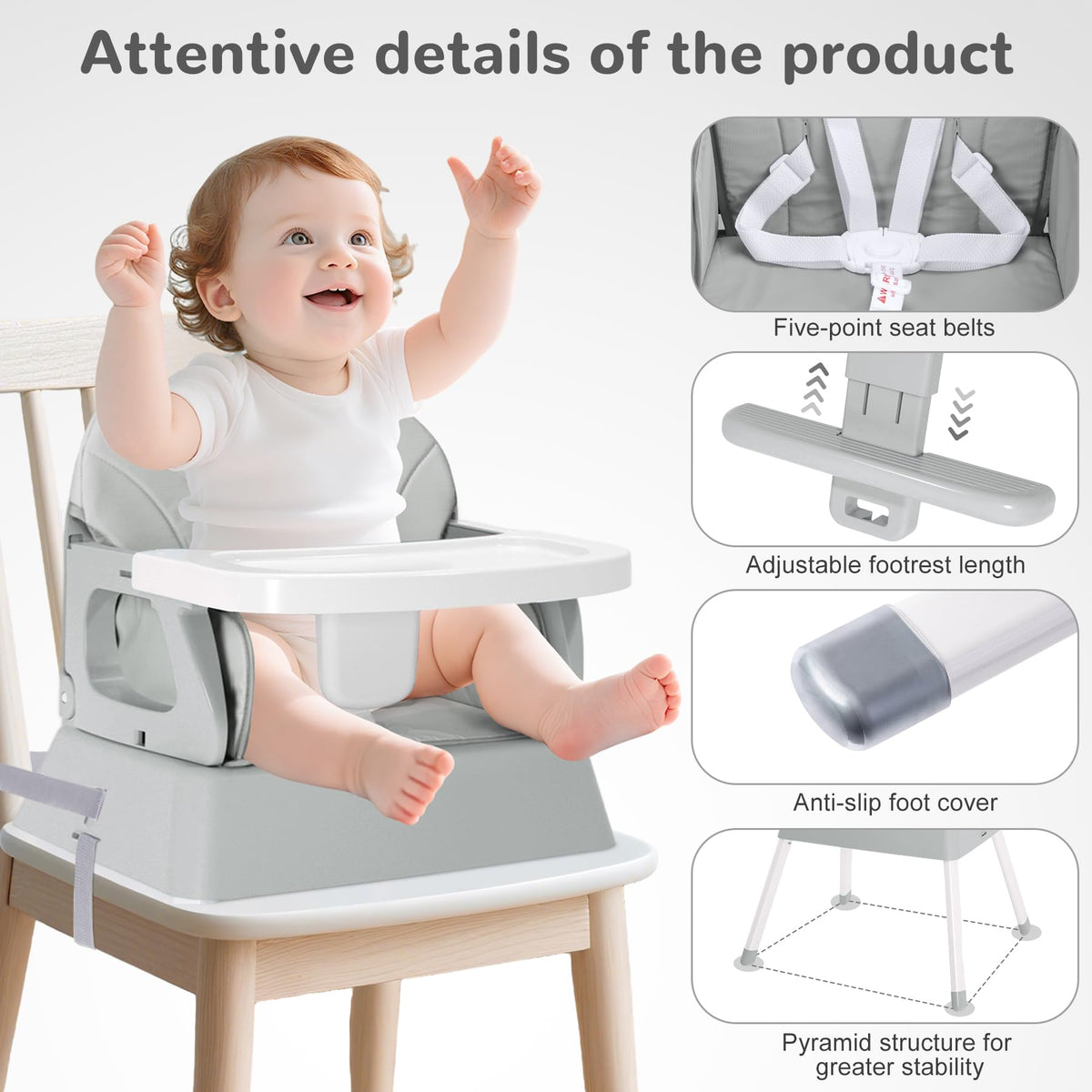 4 in 1 Portable Convertible High Chair I28889