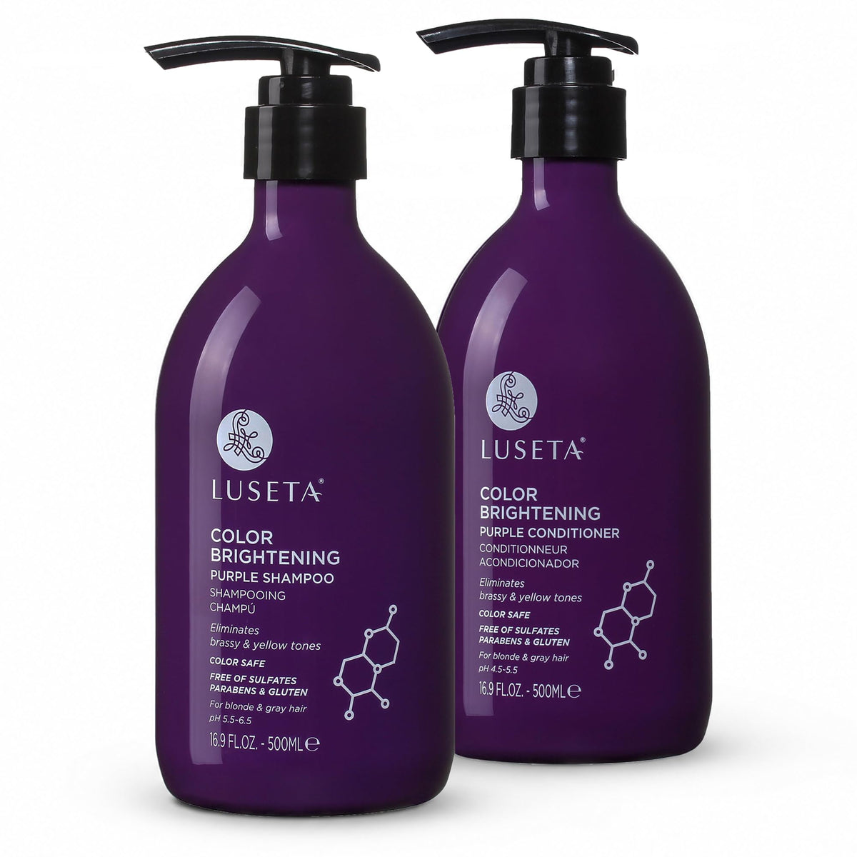 Purple Shampoo and Conditioner Set 16.9oz*2 J645915