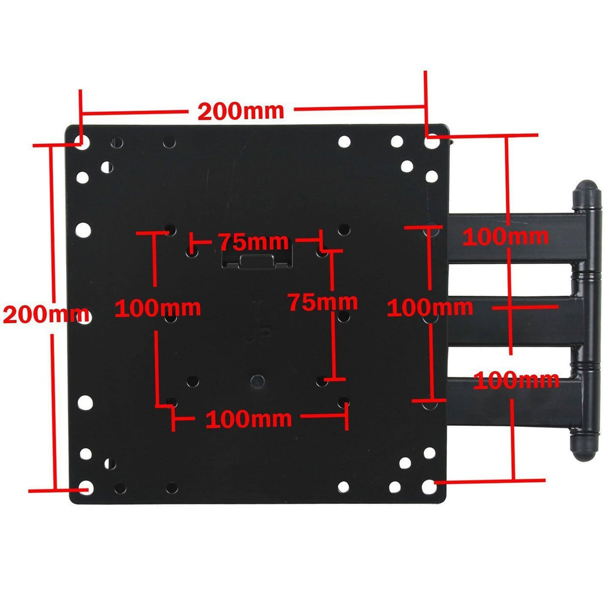 Single Stud Swing Arm TV Wall Mount O7950