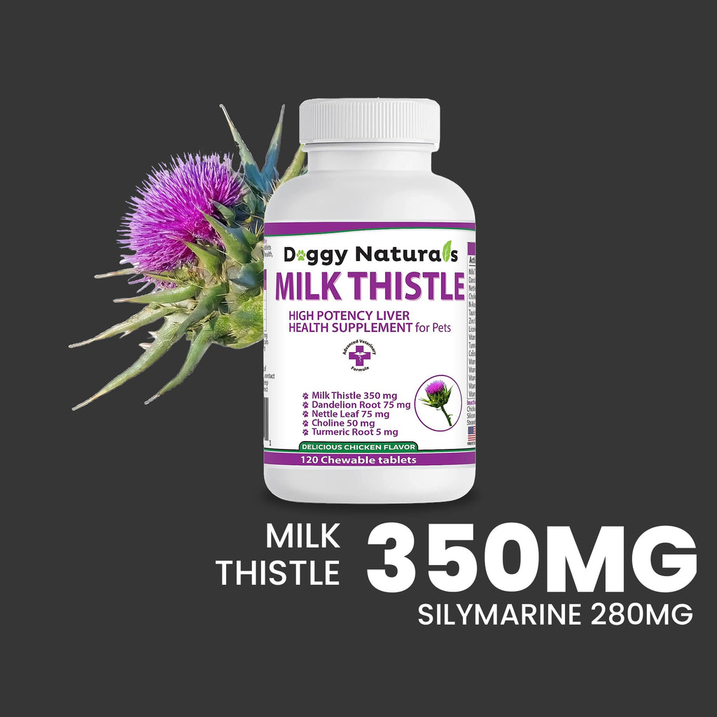 Milk Thistle Liver Health Supplement for Dogs 120 tabs N980477