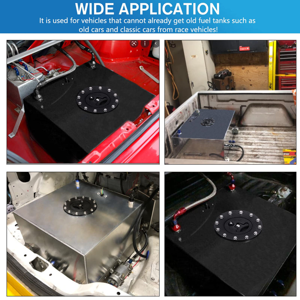 5 Gallon Aluminum Polished Fuel Cell with Cap D1991