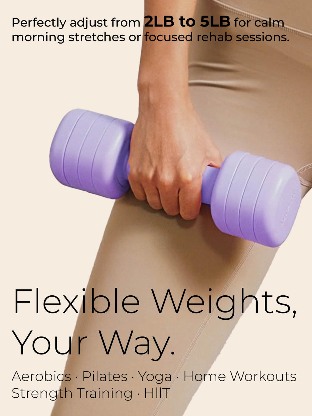 Adjustable Dumbbell Set 2LB 3LB 4LB 5LB H779