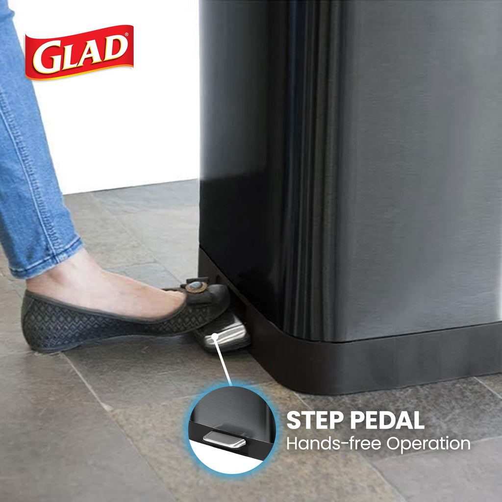 13 Gal Stainless Steel Trash Can V232567
