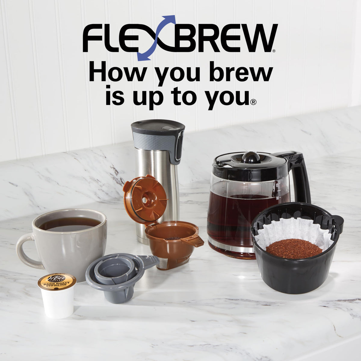2-Way Drip & Single Serve Coffee Maker G2989