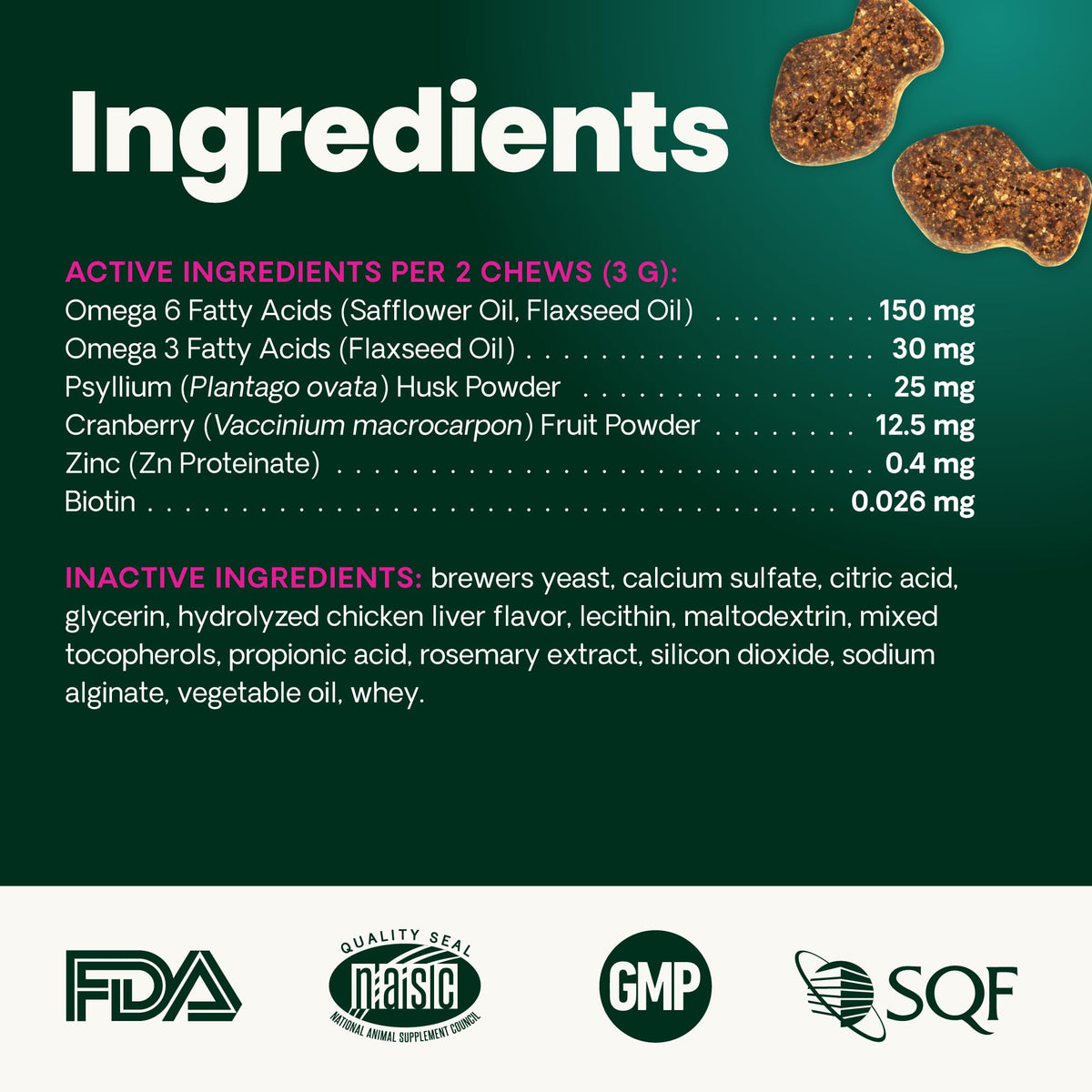 Hairball Control Chicken Chews G4580
