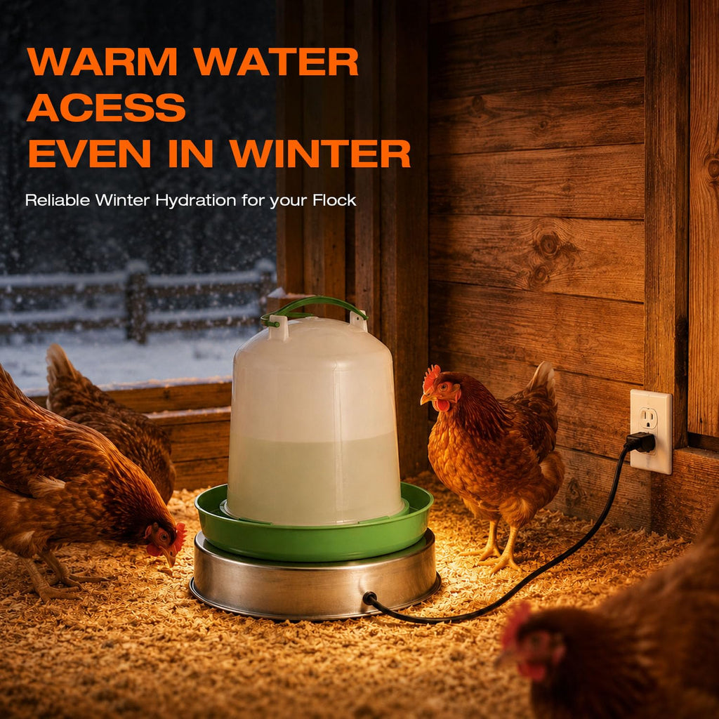 Heated Chicken Waterer 13 Inches H39741
