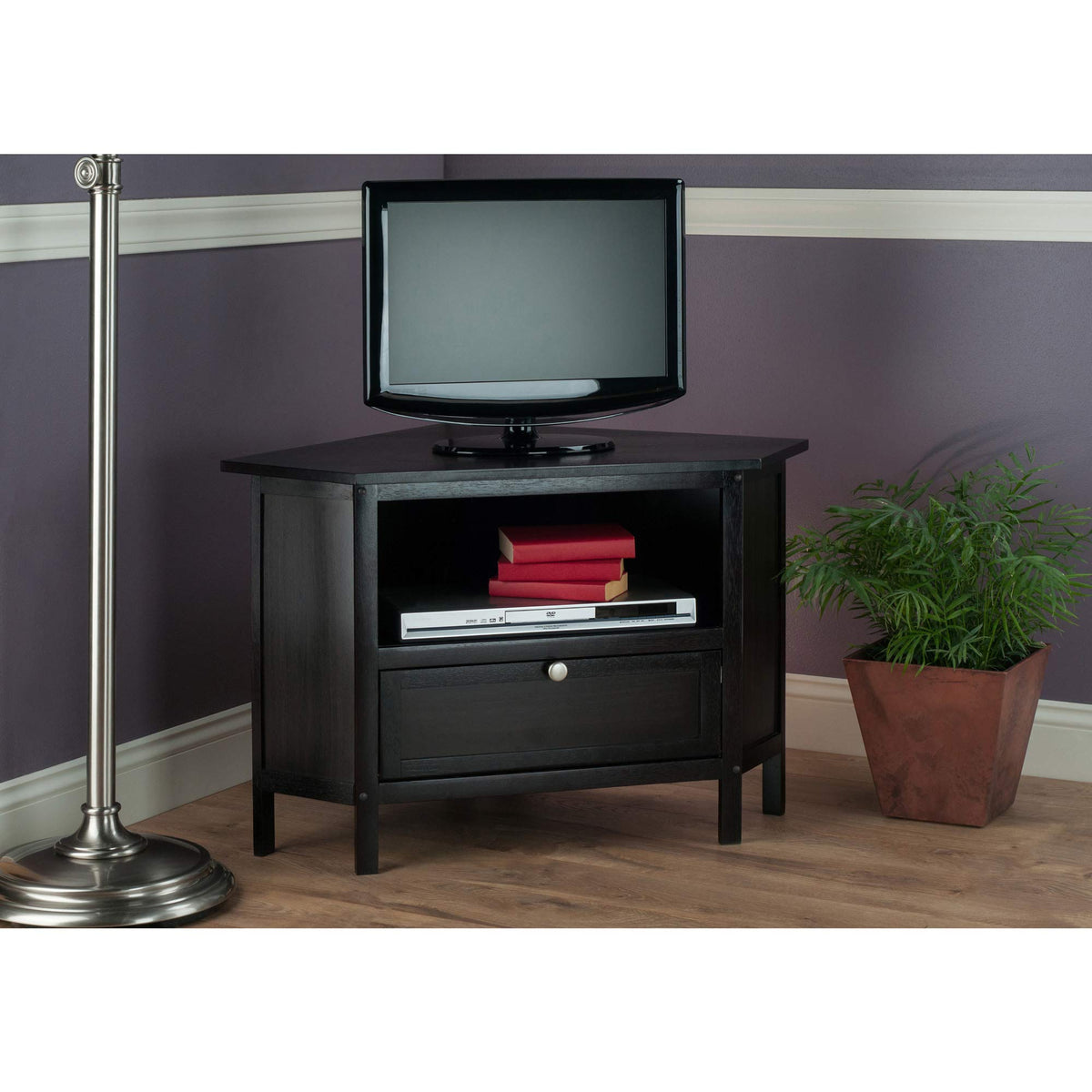Corner TV Stand, Espresso I6322