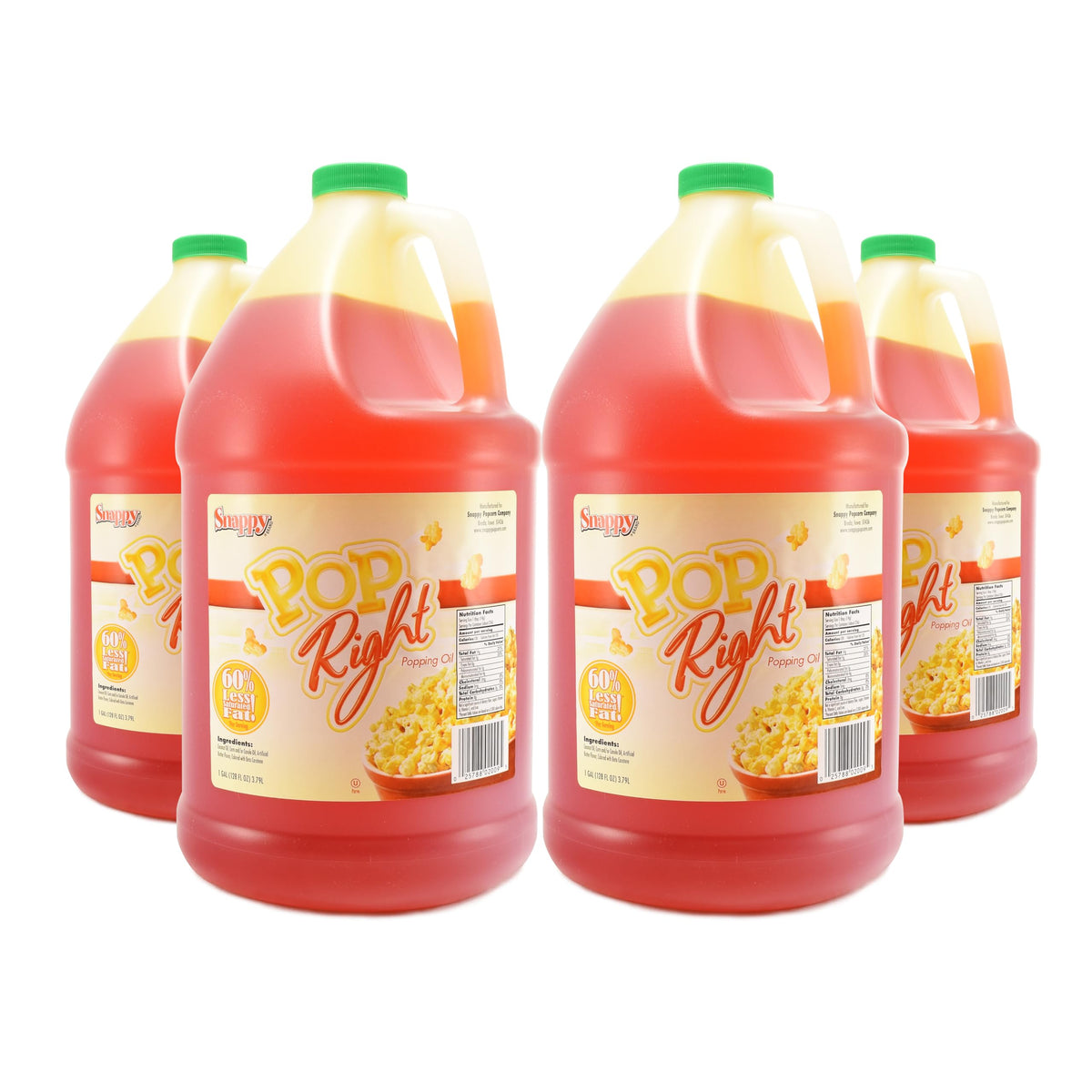 Butter Flavored Popcorn Oil 1 Gallon 4 Pack B34587
