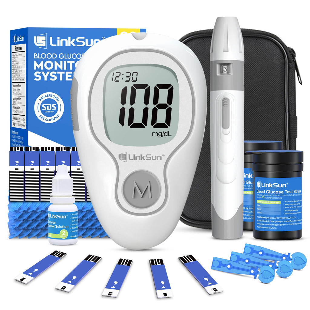 Glucose Monitor Kit, 100 Strips & Lancets I891