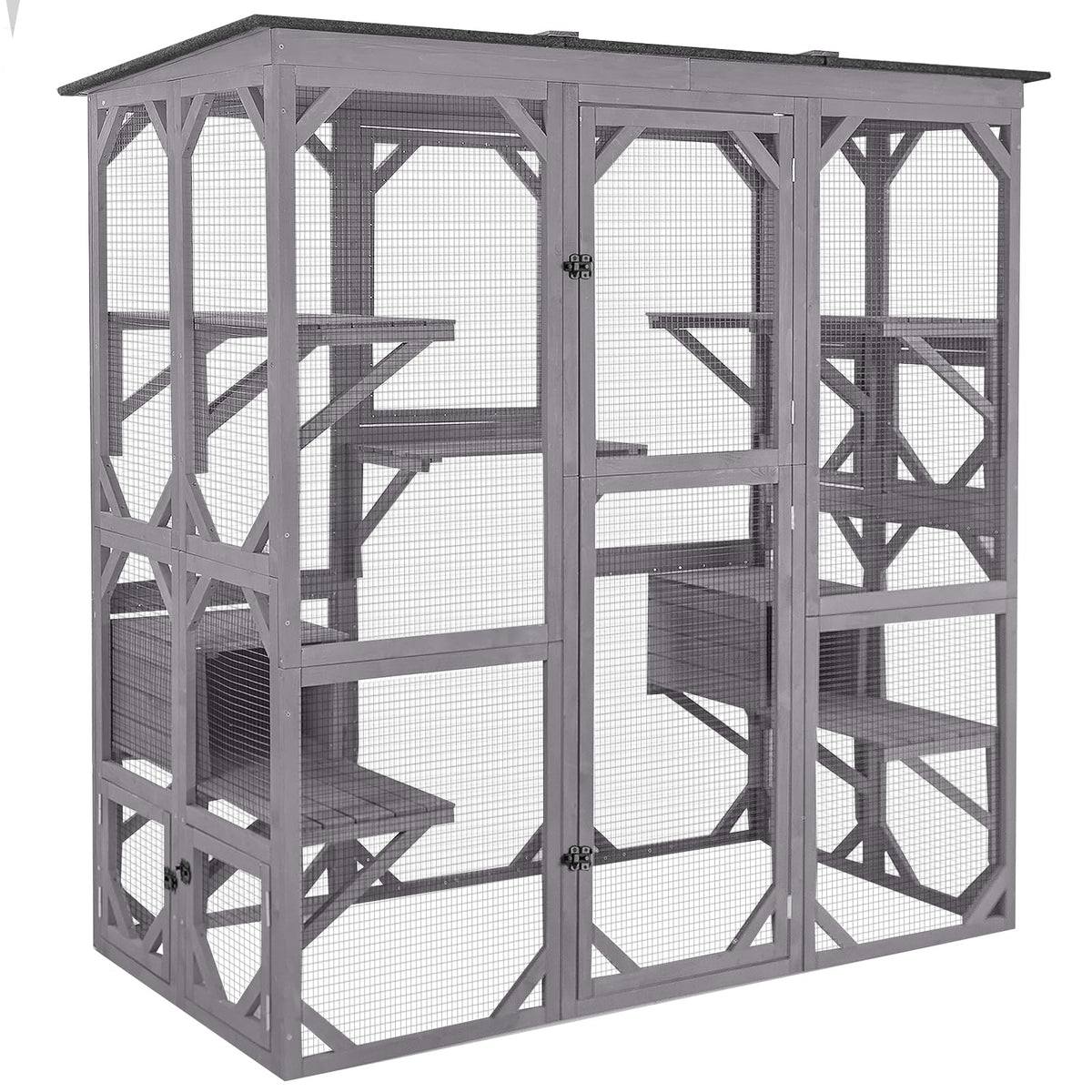 Extra Large 5-Level Outdoor Cat Enclosure with Cover X565554