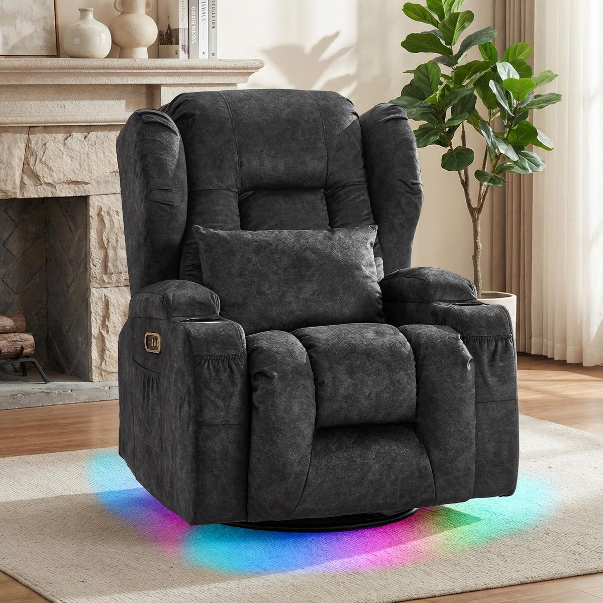 Dual Motor Power Recliner Chair with Massage & Heat L997