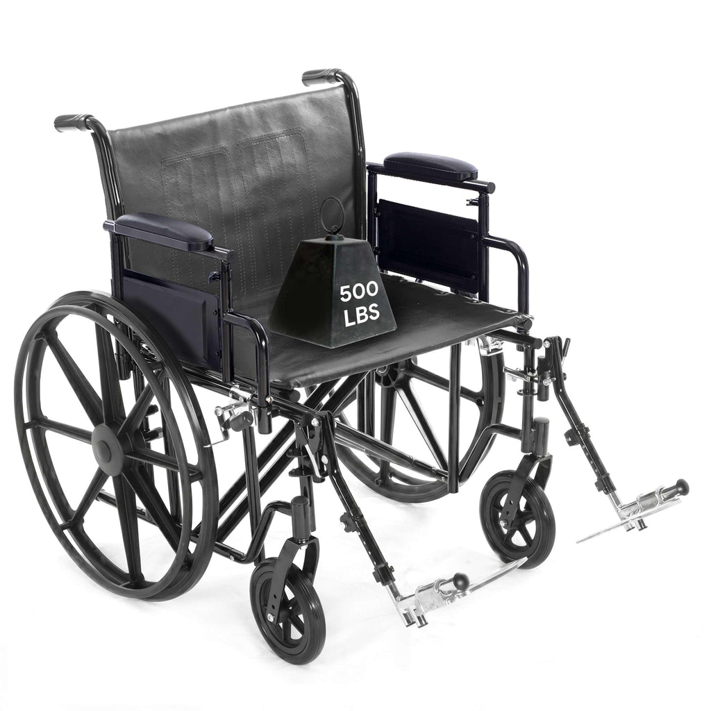Heavy Duty Bariatric Wheelchair 500lb 24” Seat Width O47163