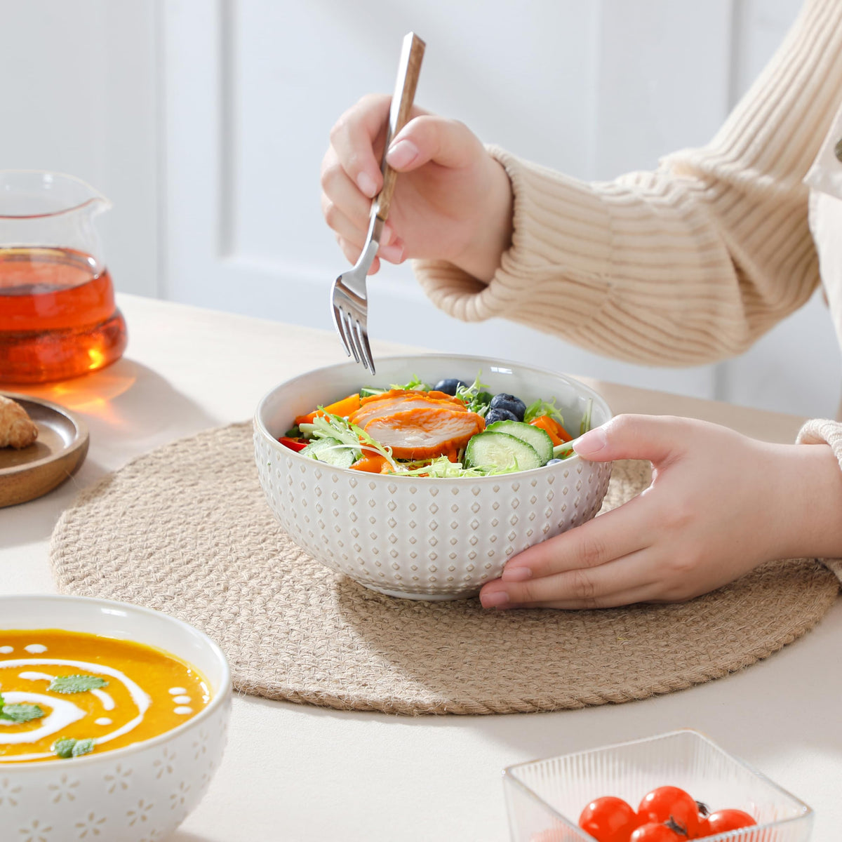 30 Ounce Ceramic Soup Bowls Set of 4 O875