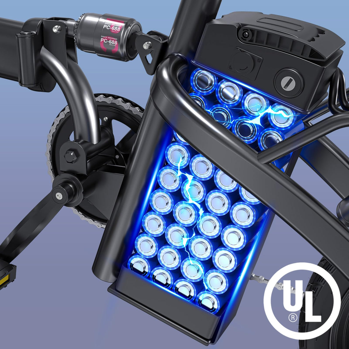 560W Motor 24MPH 32 Miles Range 48V 10Ah Battery 14" Foldable Electric Bike with Basket G122593