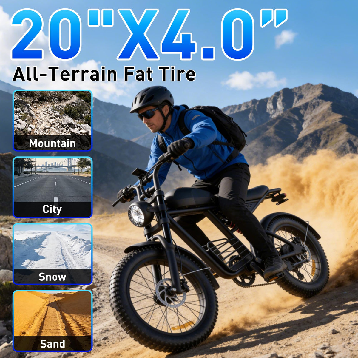 Electric Bike 1500/2000/3000 Peak 30-37MPH Q5350
