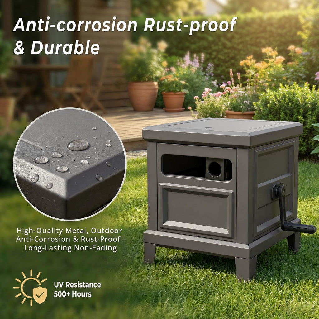Heavy Duty Steel Garden Hose Reel Deck Box M662