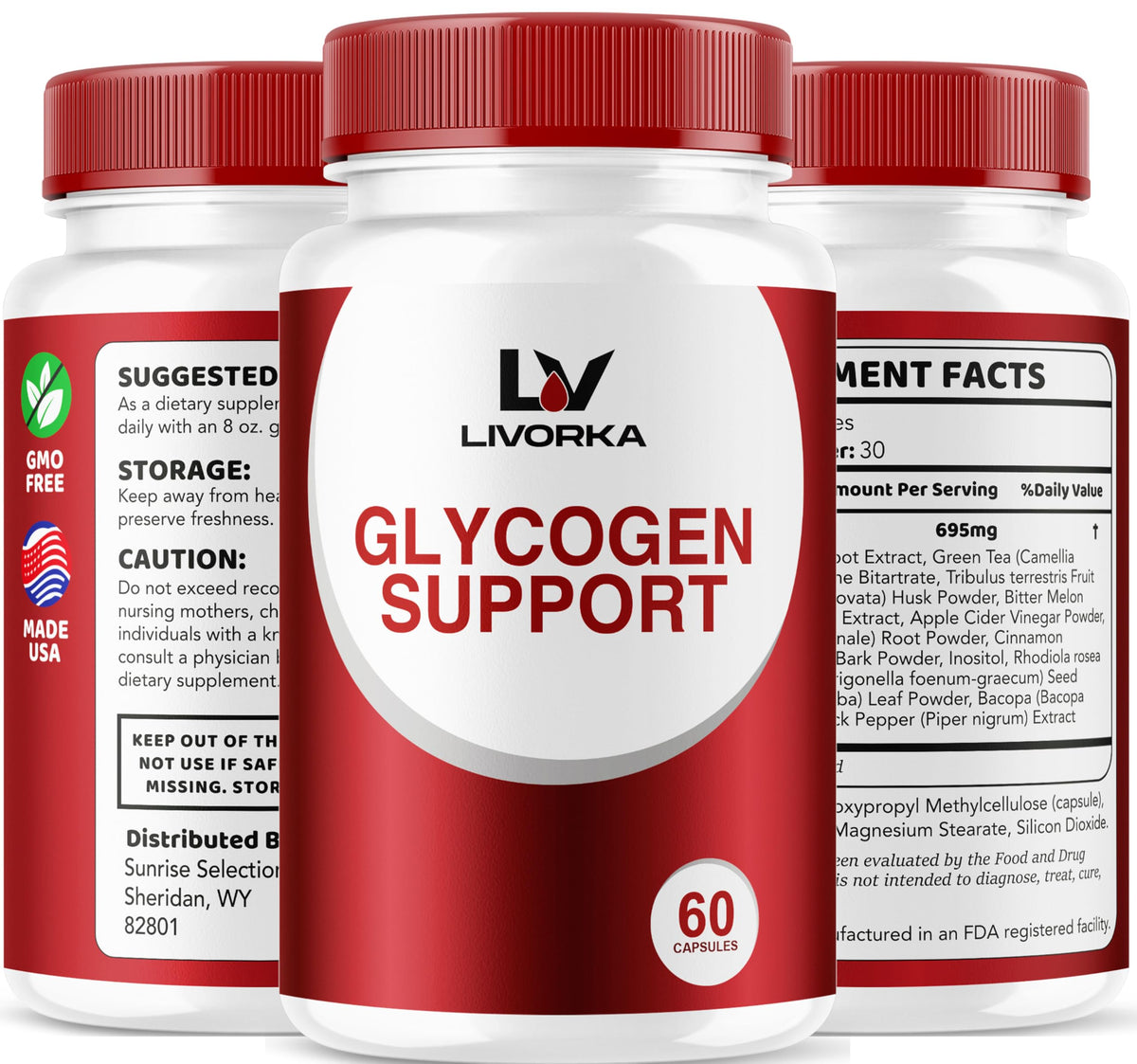 3 Pack Glycogen Capsules 90 Capsules N839954