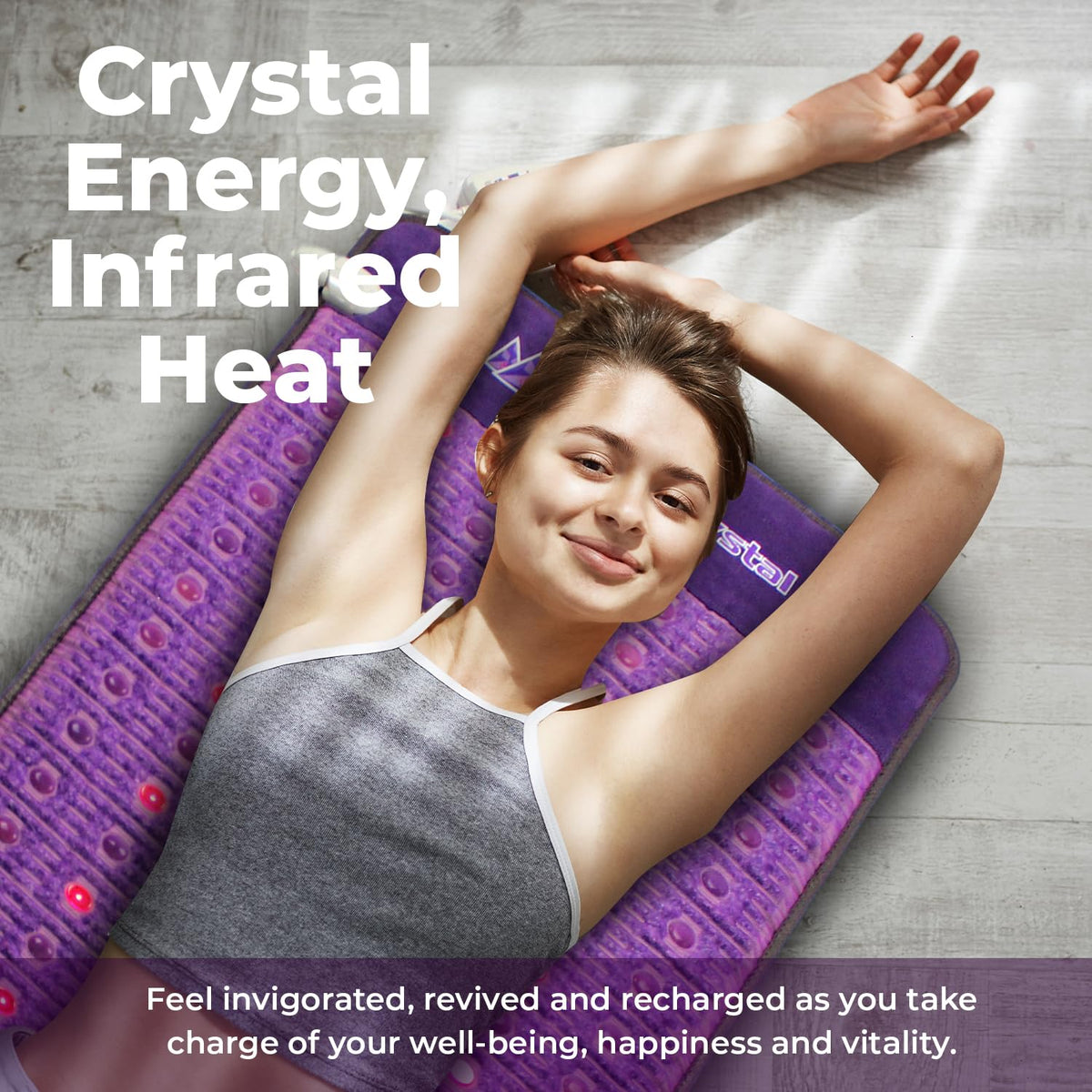 Far Infrared Amethyst Heating Pad Mini 32" L x 20"W Z508797