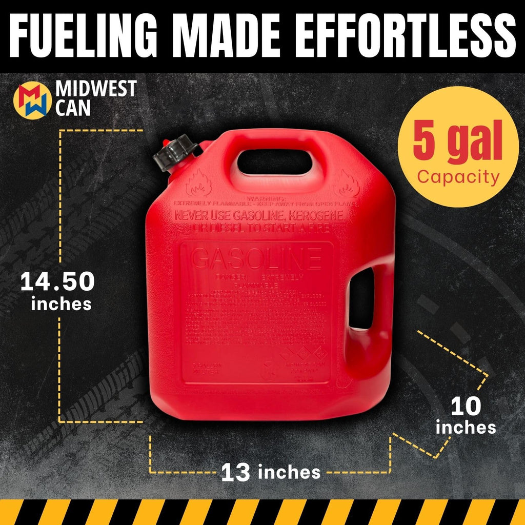 5-Gallon Gas Can Fuel Container with Spout W77877