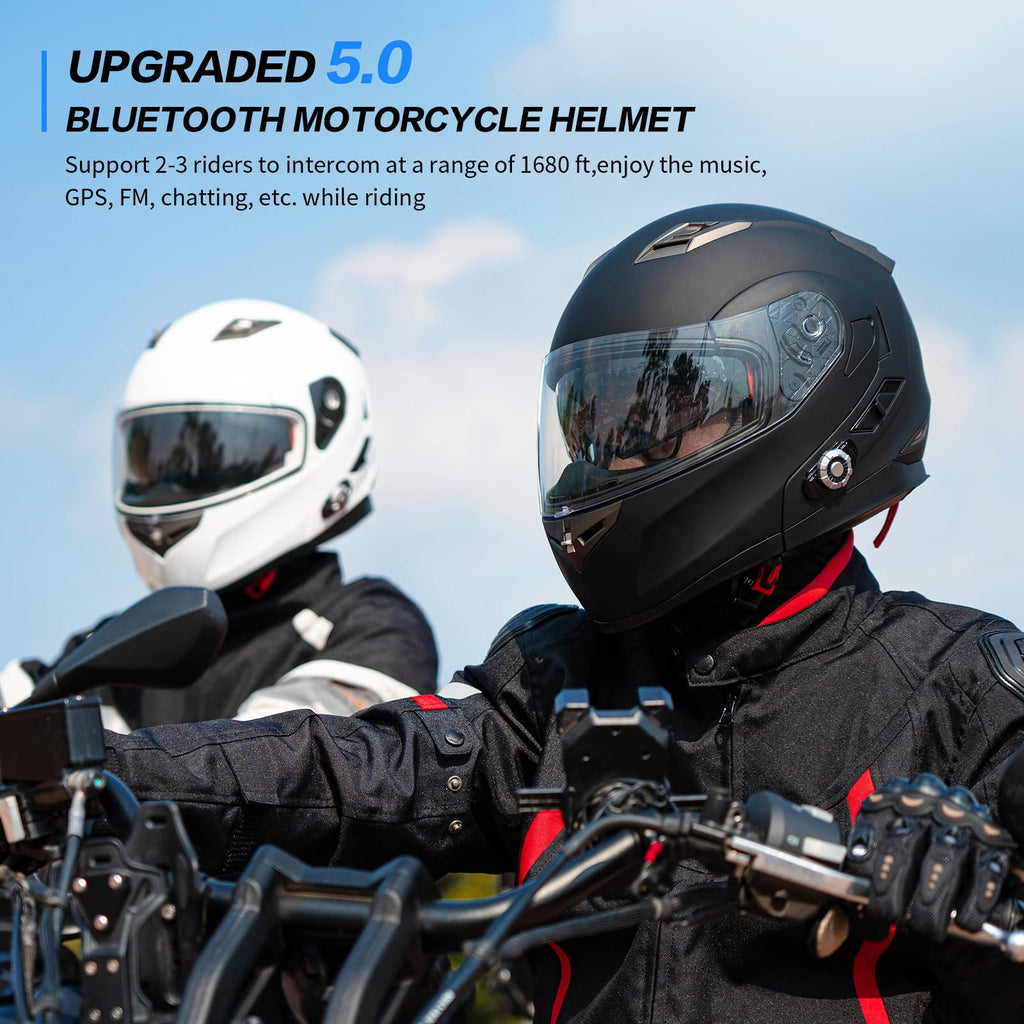 Flip-Up Modular Motorcycle Helmet F8662