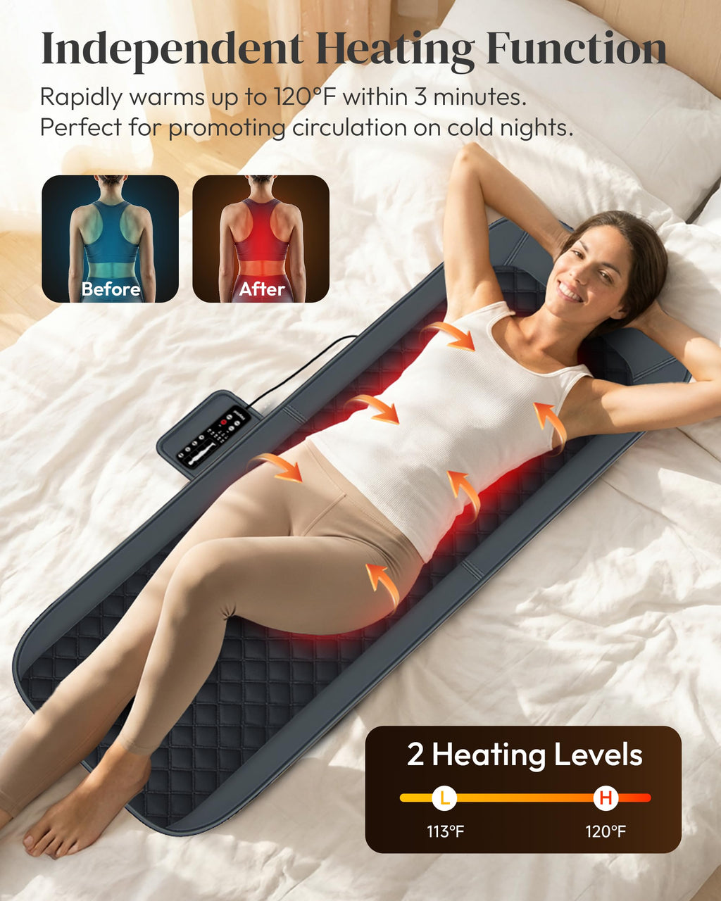 Full Body Massage Mat with Heat P505973