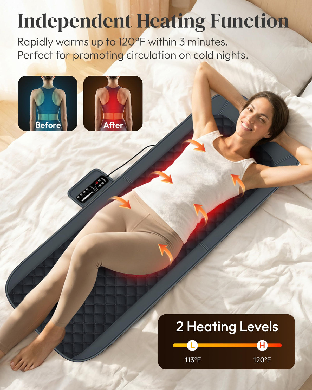 Full Body Massage Mat with Heat P505973