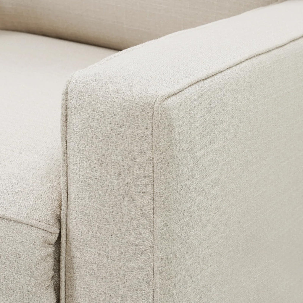 Beige Swivel Rocker Recliner Chair S7783